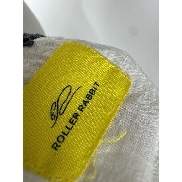 Roberta Roller Rabbit Women's L White Cotton Embroidered Peasant Top Blouse - Picture 4 of 5